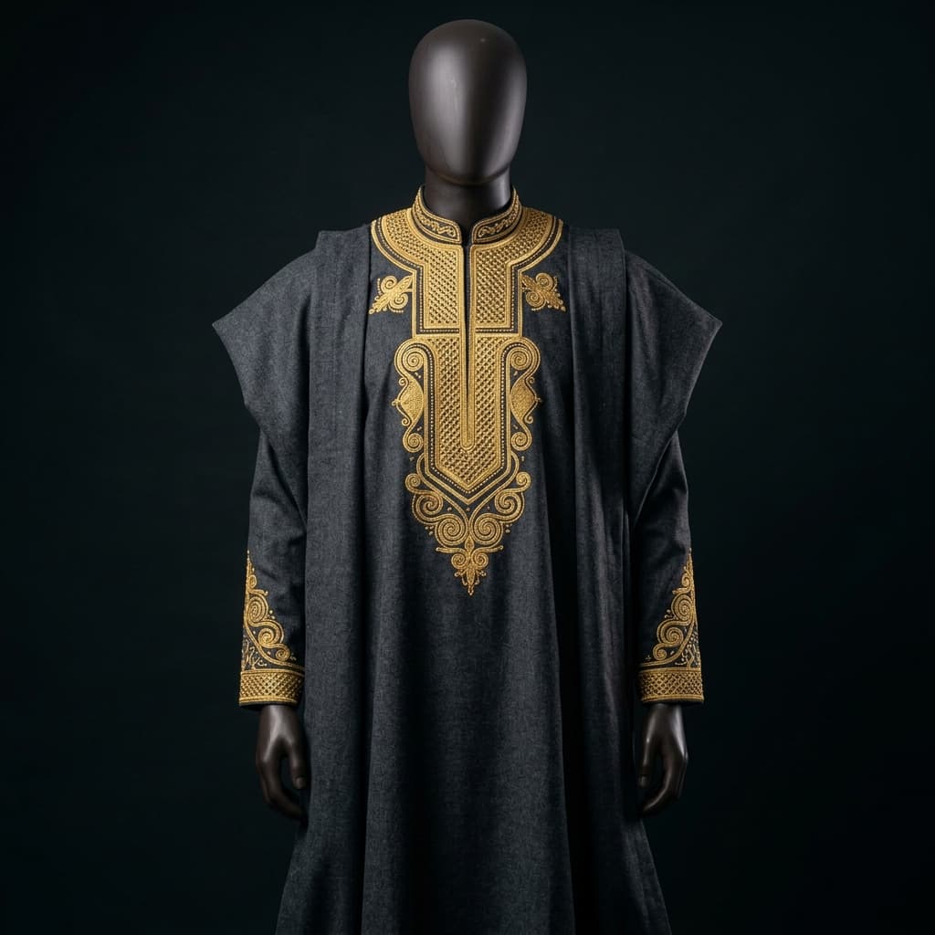 Royal Charcoal Agbada